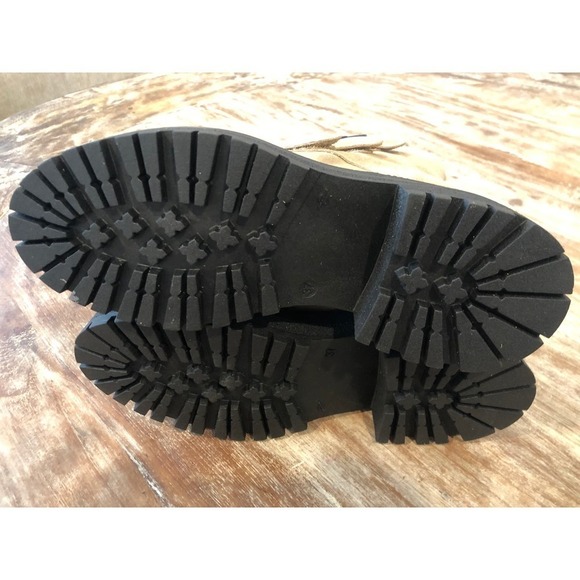 Free People Emmett Boot Lace Up Latte Suede Camel NEW 7 US - Picture 7 of 9